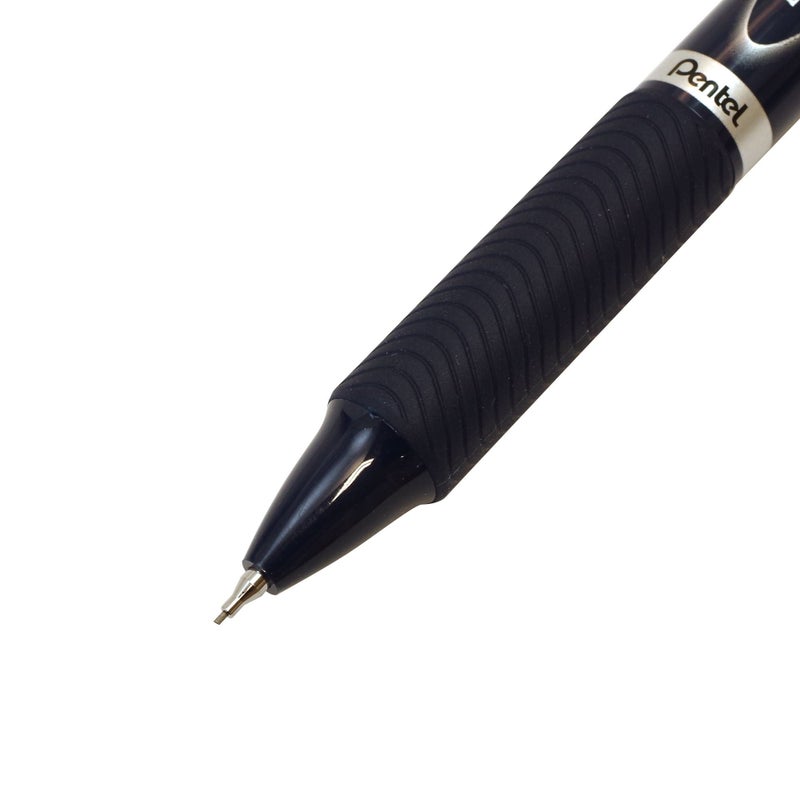 بنتل Pentel Multi-Pen Energel، حبر قلم حبر جاف بإبرة + قلم رصاص ميكانيكي 0.5 مم، أسود/أحمر (XBLW355W) - Image 2